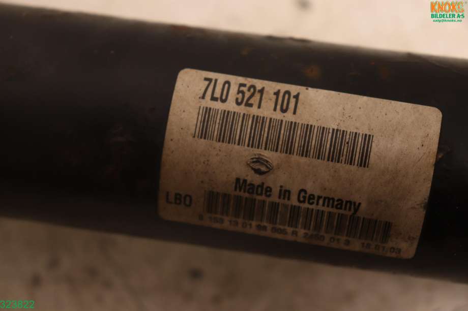 Mellomaksel fremre til VW Touareg 2003-2007 (Type I, Fase 1)  (VOLKSWAGEN|7L0 521 101 H|)