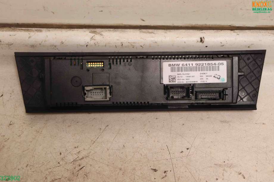 Varmeapparat betjening til BMW 3-Serie 2005-2011 (E90/E91/E92/E93) (E90/E91/E92/E93) (BMW|64 11 9 292 264|)