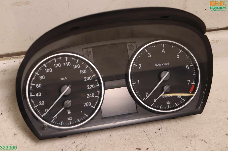 Instrumentpanel til BMW 3-Serie, 2005-2011 (E90/E91/E92/E93) (E90/E91/E92/E93) (BMW|62 10 9 316 123)