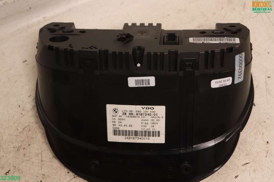Instrumentpanel til BMW 3-Serie 2005-2011 (E90/E91/E92/E93) (E90/E91/E92/E93) (BMW|62 10 9 316 123|)