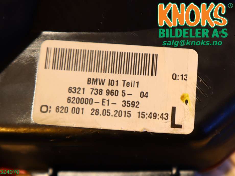 Baklykt venstre til BMW i3 2013-2022  (63 21 7 304 043|)