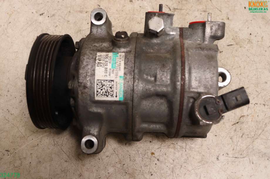 Aircondition kompressor til VW Golf VII 2012-2017 (Fase 1) (VOLKSWAGEN|5Q0 820 803 K|)