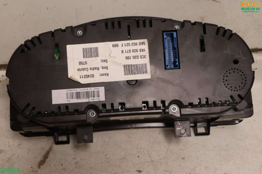 Instrumentpanel til VW Scirocco 2008-2013  (VOLKSWAGEN|1K8 920 871 BX|)