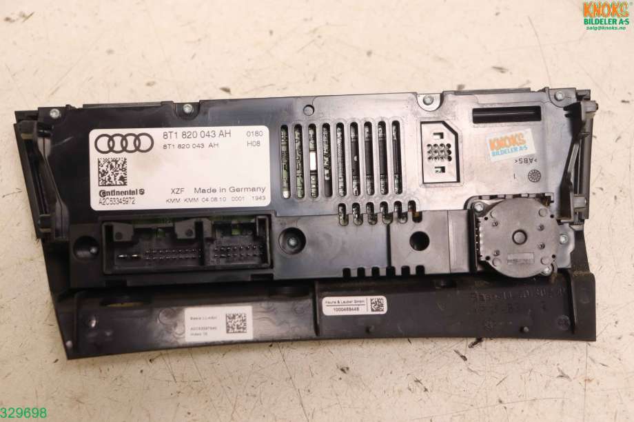 Varmeapparat betjening til Audi A4, Allroad 2009-2016 (Type I) (B8) (B8) (AUDI|8T1 820 043 AH|)