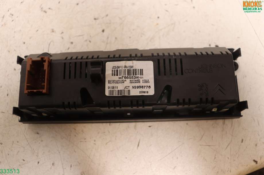 Multimedia display (MCU - Media Controller Unit) til Peugeot 3008 2009-2016 (Type I) (PEUGEOT|96766555380||9676655380)