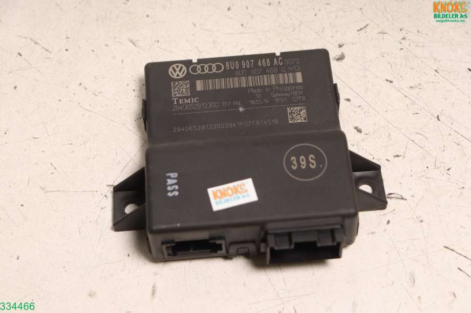 Styreenhet diverse til Audi Q3, 2011-2014 (Type I, Fase 1)  (AUDI|8U0 907 468 BA)