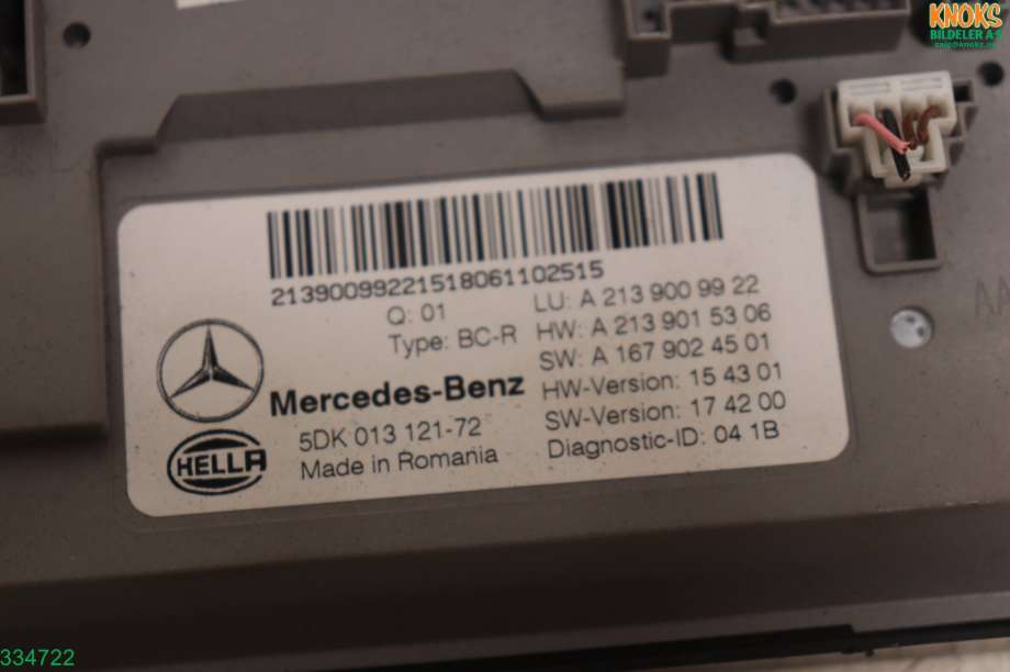 Styreenhet diverse til Mercedes E-Klasse 2016-2023 (W213) (W213) (MERCEDES|A 213 900 34 26||A 213 900 99 22)