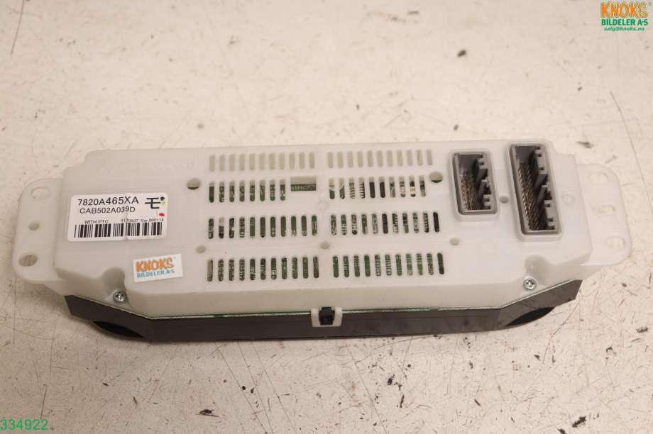 Varmeapparat betjening til Mitsubishi Outlander 2012-2015 (Type III, Fase 1)  (MITSUBISHI|7820A465XA|)