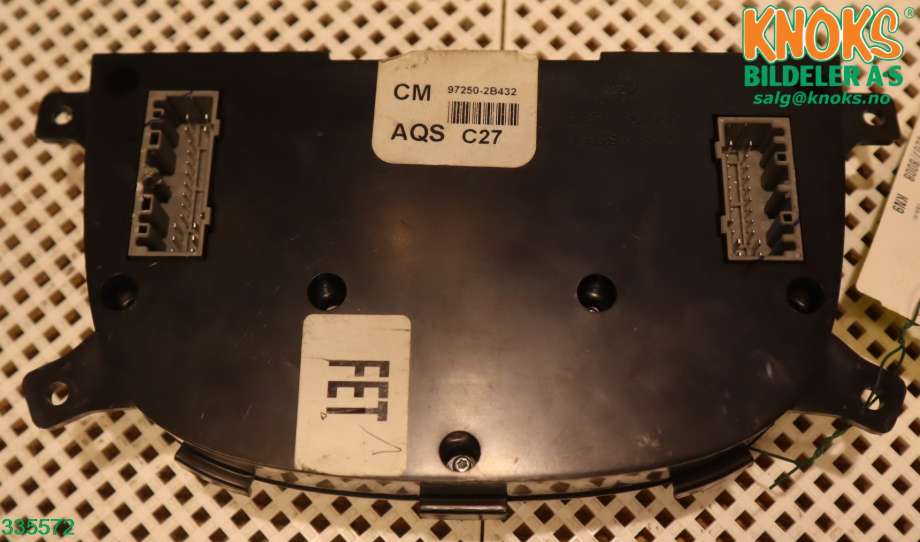 Varmeapparat betjening til Hyundai Santa Fe 2006-2009 (Type II, Fase 1)  (97250 2B432CA|)