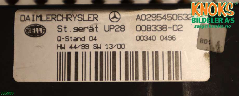 Styreenhet diverse til Mercedes C-Klasse 2000-2004 (Fase 1) (W203) (W203) (A 029 545 06 32|)
