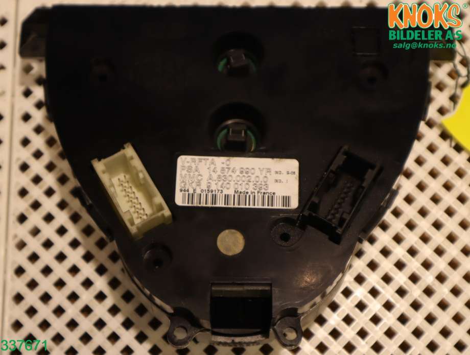 Varmeapparat betjening til Peugeot 807 2003-2009  (6452 C5|)