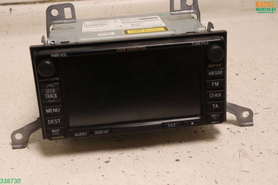 Bilstereo til Toyota Avensis 2009-2015 (Type III, Fase 1) (TOYOTA|8612020A90|)