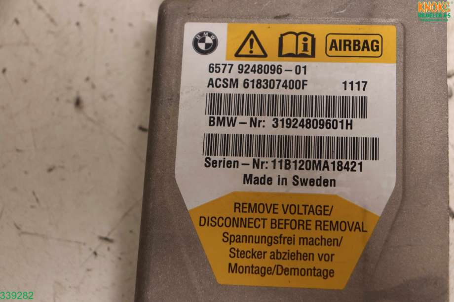 Airbag elektronikk til BMW 5-Serie 2010-2017 (F10/F11) (F10/F11) (BMW|5577 924896 01||618307400F)