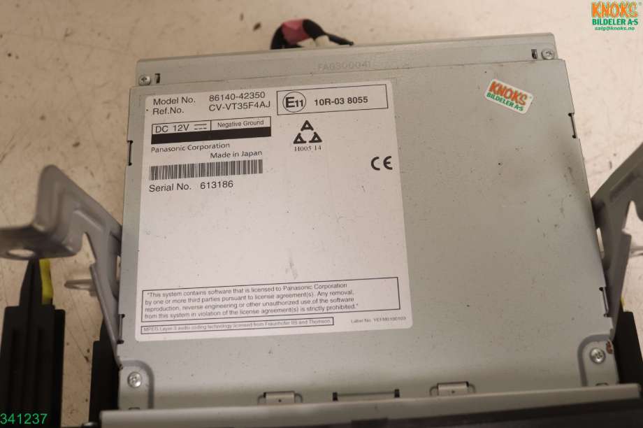 Bilstereo navigasjon til Toyota RAV4 2016-2019 (Type IV, Fase 2)  (TOYOTA|8614042350|)