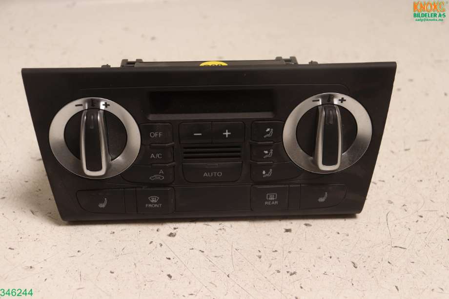Varmeapparat betjening til Audi Q3 2011-2014 (Type I, Fase 1) (AUDI|8U0 820 043 E|)