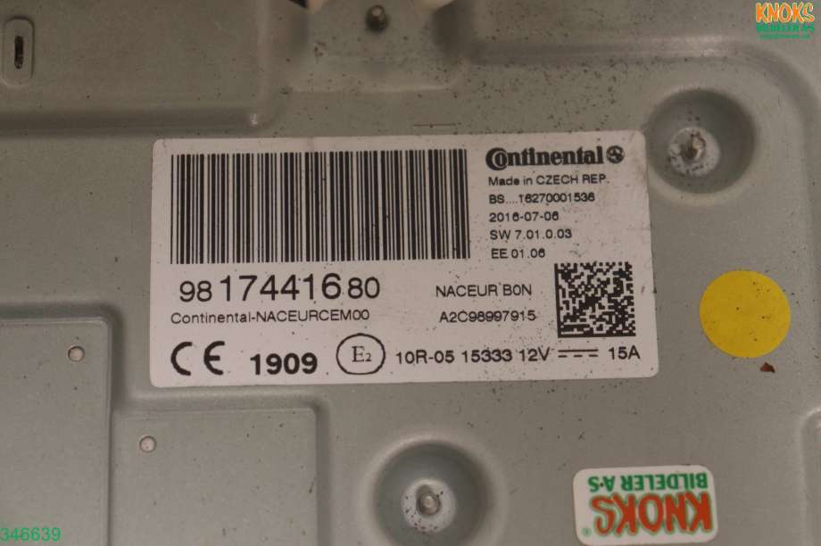Bilstereo til Toyota Proace 2016-->> (Type II) (TOYOTA|)