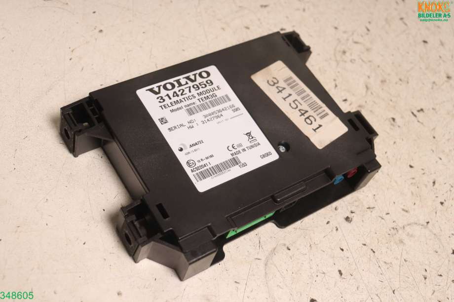 Styreenhet diverse til Volvo XC60, 2014-2017 (Type I, Fase 2)  (VOLVO|31310713)