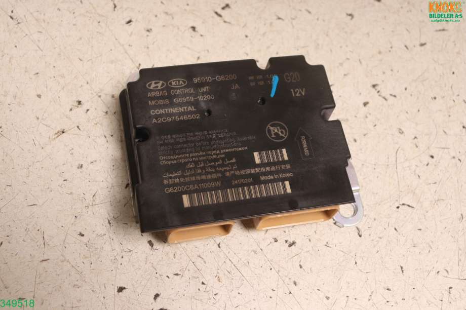 Airbag elektronikk til Kia Picanto, 2017-->> (Type III) (KIA|95910G 6200)