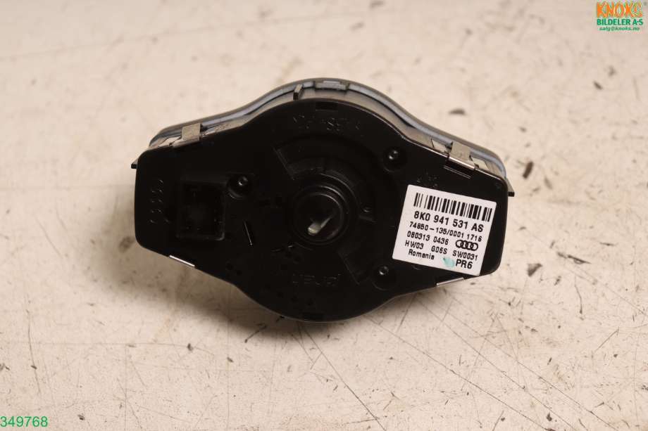 Bryter lys til Audi A4 2007-2014 (Type IV) (B8) (B8) (AUDI|8K0 941 531 AS|)