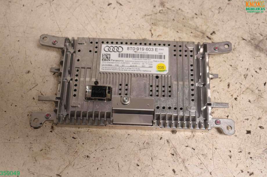 Instrument kjørecomputer til Audi A4 2007-2014 (Type IV) (B8) (B8) (AUDI|8T0 057 603 G|)