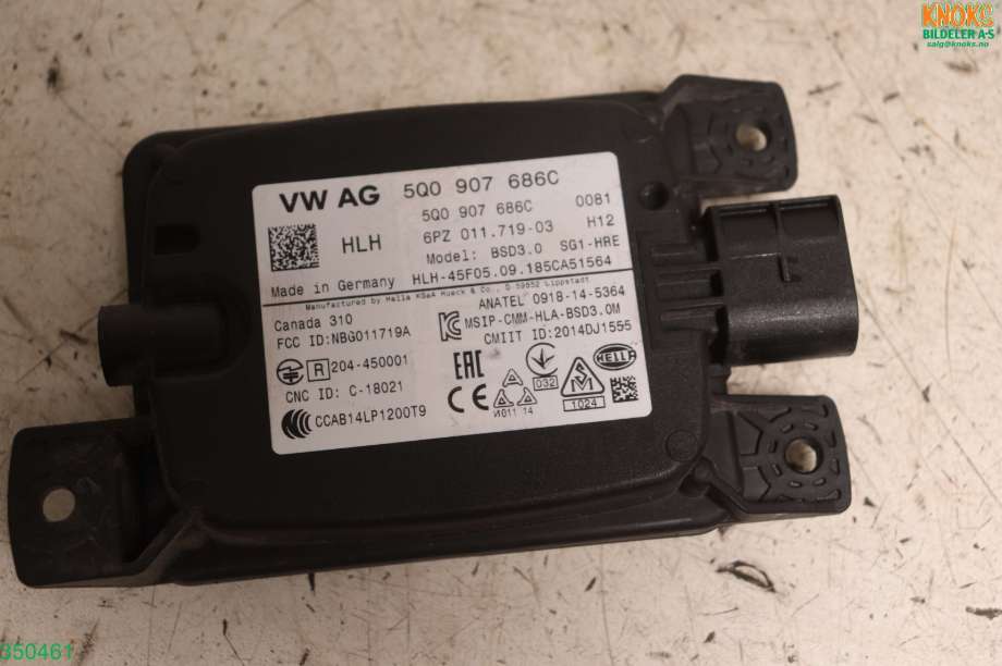 Sensor diverse til VW e-Golf 2017-2020 (Fase 2) (VOLKSWAGEN|5Q0 907 686 C|)