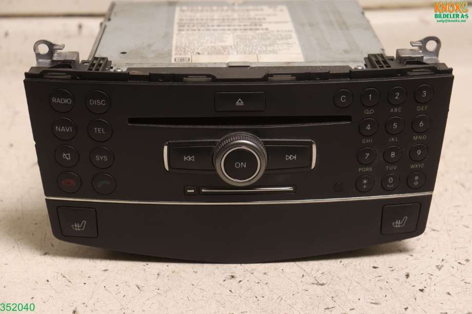 Bilstereo til Mercedes C-Klasse 2007-2011 (Fase 1) (W204) (W204) (MERCEDES|A 204 870 80 94|)