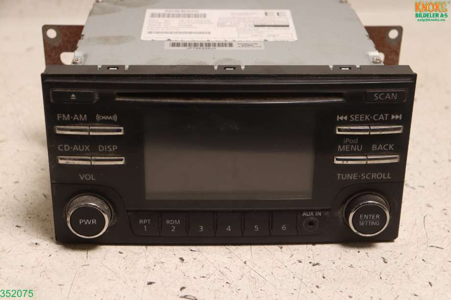 Bilstereo til Nissan Leaf 2011-2017 (Type I) (NISSAN|281853NF0B|)