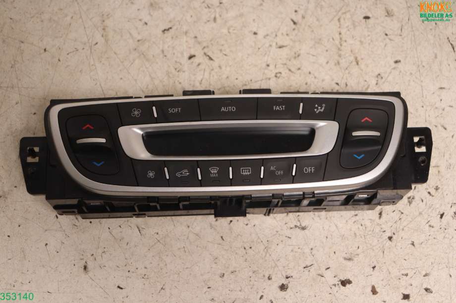 Varmeapparat betjening til Renault Scenic 2009-2016 (Type III) (RENAULT|275109409R|)