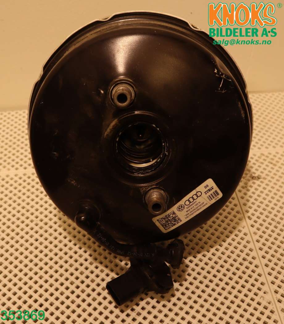 Bremsekraft-forsterker til Audi A4 2007-2014 (Type IV) (B8) (B8) (AUDI|8K0 612 107 D|)
