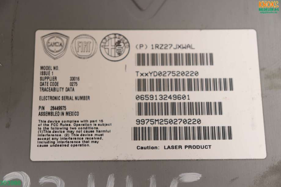 Bilstereo til Fiat 500 2008-2020  (FIAT|)