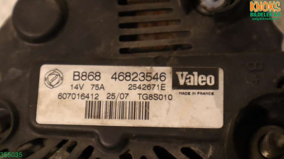 Dynamo til Fiat Doblo 2006-2010 (Type I, Fase 2)  (FIAT|52092133|)