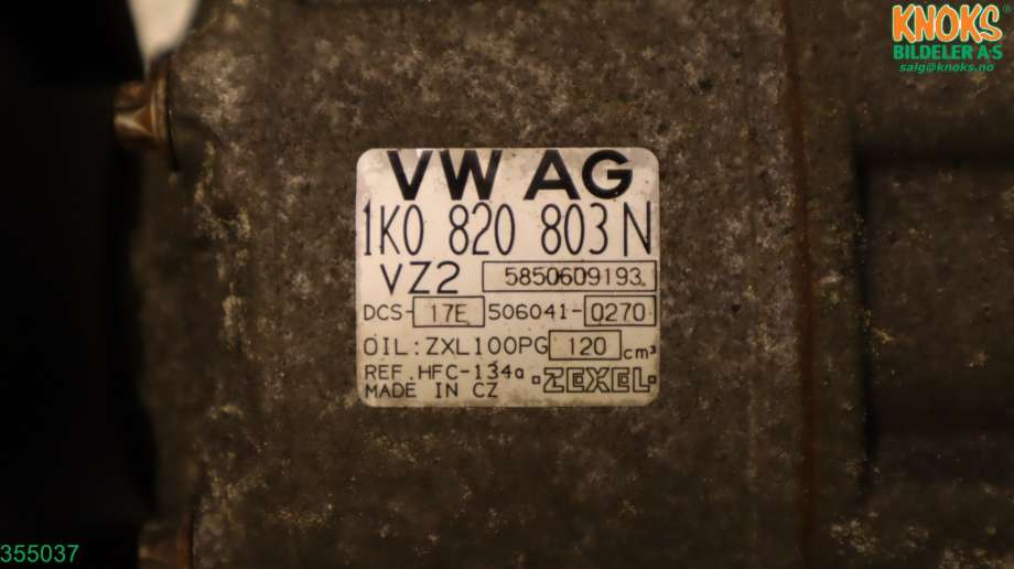 Aircondition kompressor til Škoda Octavia 2005-2008 (Type II, Fase 1) (1K0 820 803 N|)