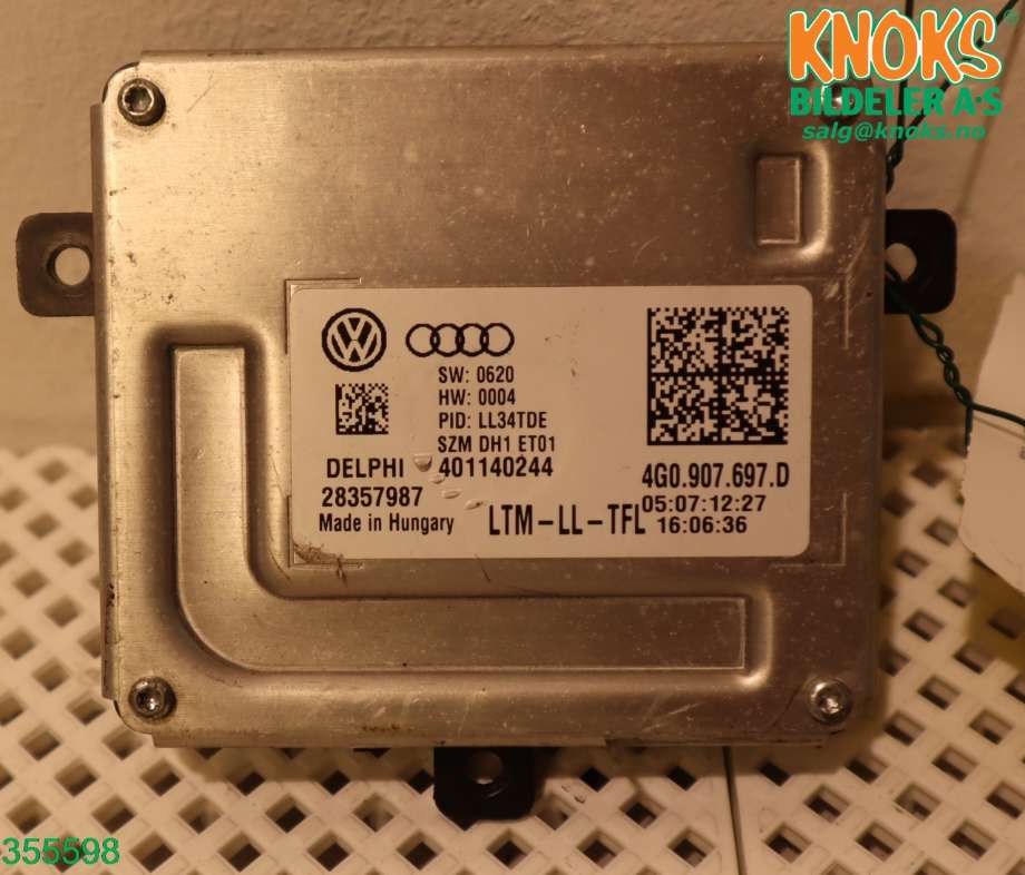 Styreenhet diverse til Audi A4 2007-2014 (Type IV) (B8) (B8) (AUDI|4G0907697D|)