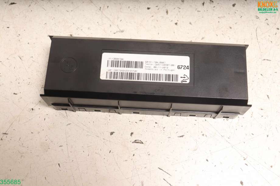 Styreenhet klima/aircondition til Opel Mokka 2012-2016 (Type I, Fase 1)  (OPEL|13591700||13586724)