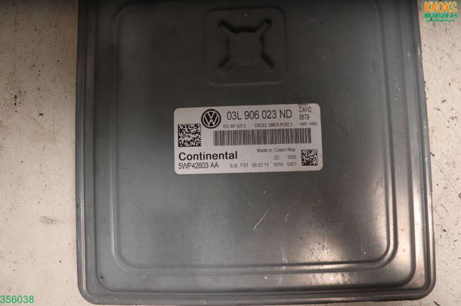 Styreenhet motor til VW Touran 2010-2015 (Type I, Fase 3)  (VOLKSWAGEN|03L 906 023 ND|)