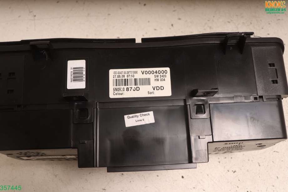 Instrumentpanel til VW Tiguan 2007-2011 (Type I, Fase 1)  (VOLKSWAGEN|5N0 920 870 DX|)