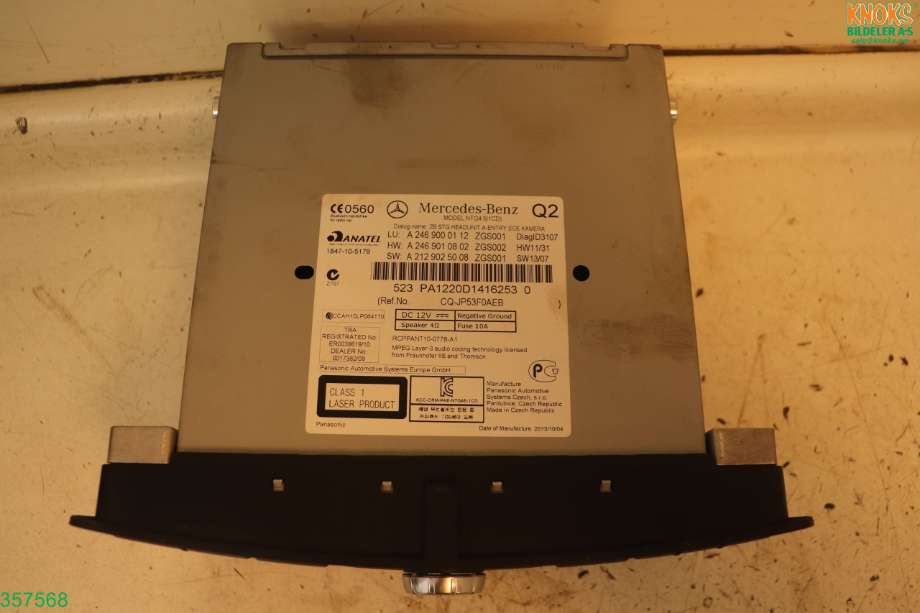 Bilstereo til Mercedes B-Klasse 2011-2018 (W246) (W246) (MERCEDES|A 246 900 01 12|)