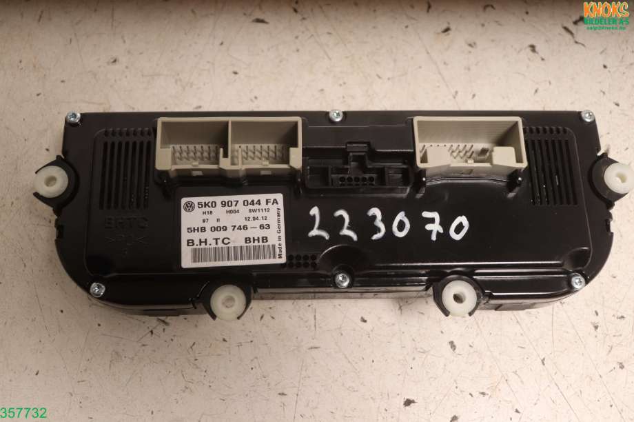 Varmeapparat betjening til VW Golf VI 2008-2012  (VOLKSWAGEN|5K0 907 044 FA|)