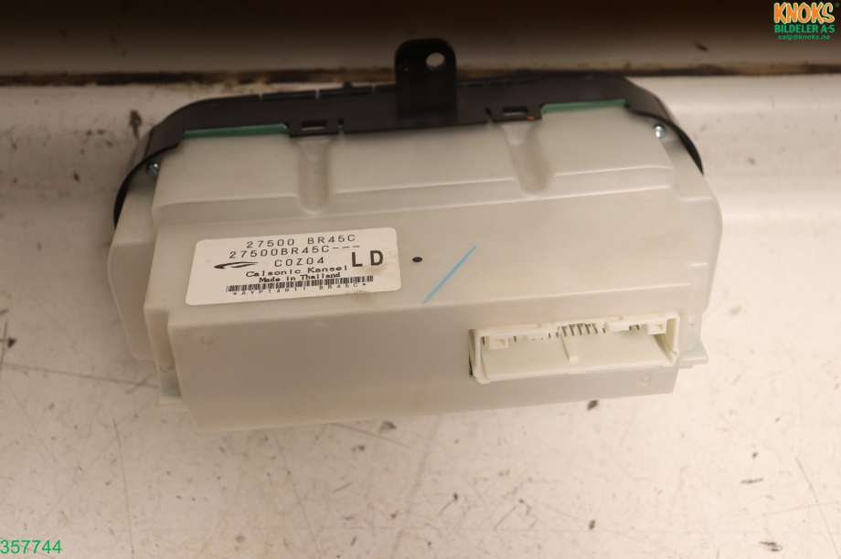 Varmeapparat betjening til Nissan Qashqai 2010-2014 (Type I, Fase 2)  (NISSAN|27500BR45C|)