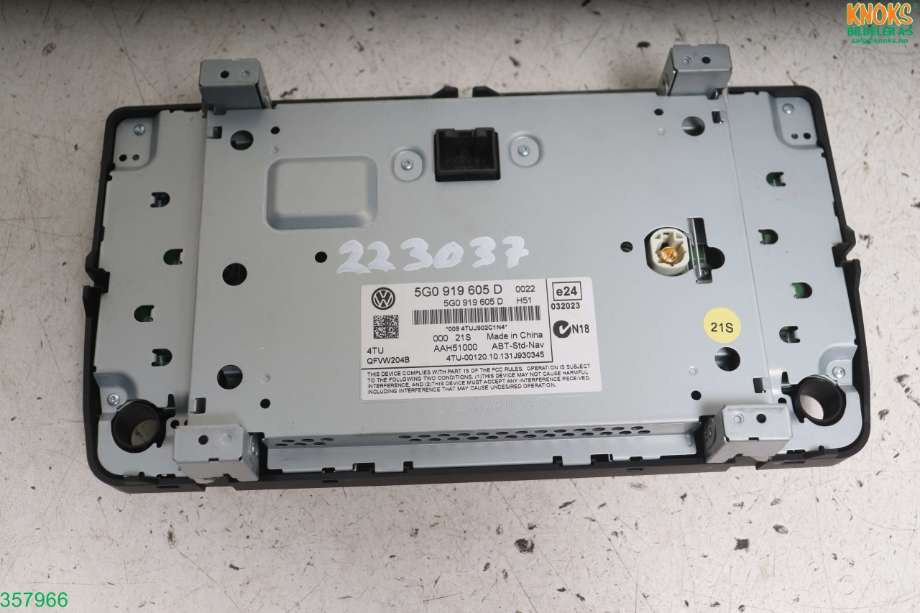 Instrument kjørecomputer til VW Golf VII 2012-2017 (Fase 1)  (VOLKSWAGEN|5G0 919 605 D|)