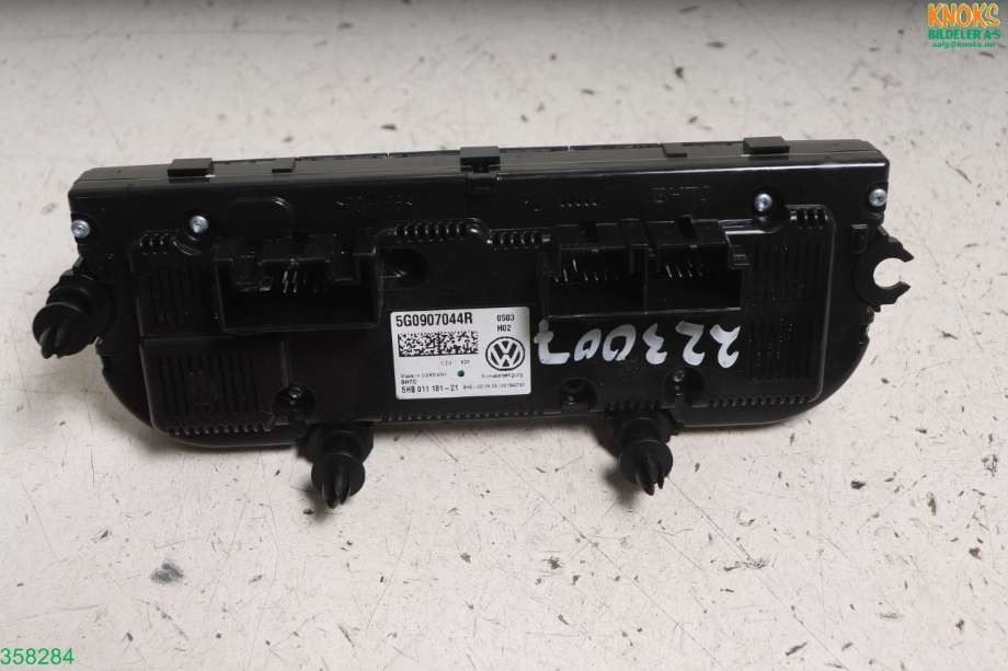 Varmeapparat betjening til VW Golf VII 2012-2017 (Fase 1)  (VOLKSWAGEN|5G0 907 044 BD|)
