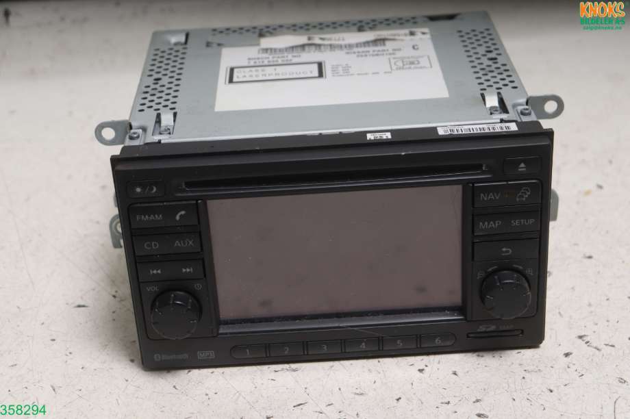 Bilstereo navigasjon til Nissan Qashqai 2010-2014 (Type I, Fase 2) (NISSAN|)