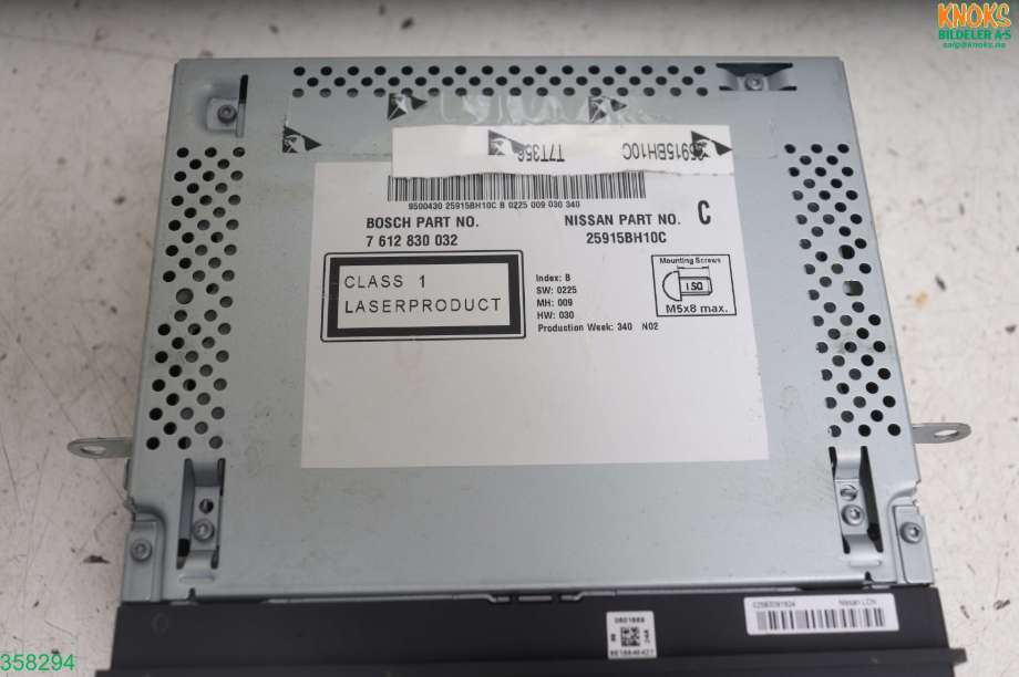 Bilstereo navigasjon til Nissan Qashqai 2010-2014 (Type I, Fase 2) (NISSAN|)