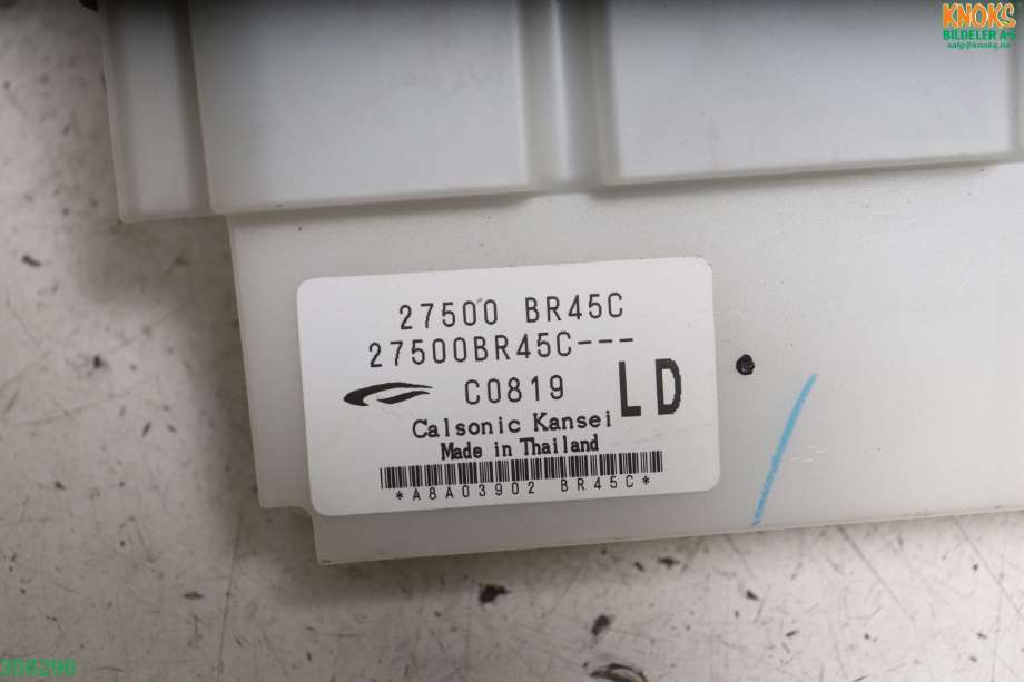 Varmeapparat betjening til Nissan Qashqai 2010-2014 (Type I, Fase 2) (NISSAN|27500BR45A|)