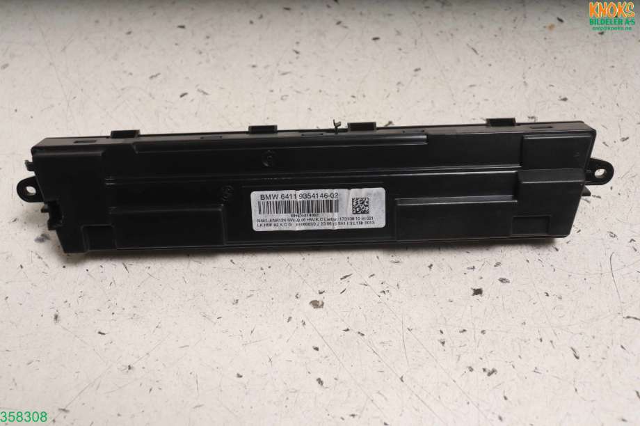 Varmeapparat betjening til BMW 3-Serie 2012-2018 (F30/F31/F34) (F30/F31/F34) (BMW|64 11 9 354 146|)