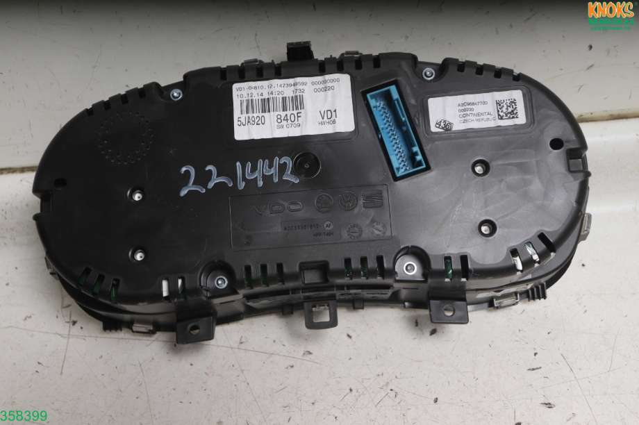 Instrumentpanel til Škoda Rapid 2012-2019  (SKODA|5JA 920 840 F|)