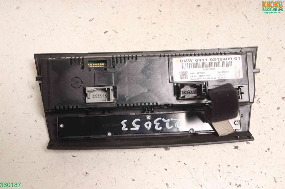 Varmeapparat betjening til BMW 3-Serie 2005-2011 (E90/E91/E92/E93) (E90/E91/E92/E93) (BMW|64 11 9 292 262|)