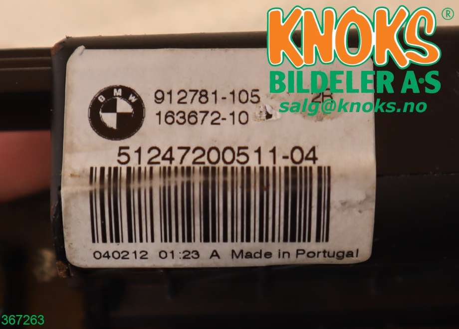 Baklukelås til BMW X1 2009-2015 (E84) (E84) (BMW|51 24 7 200 511|)