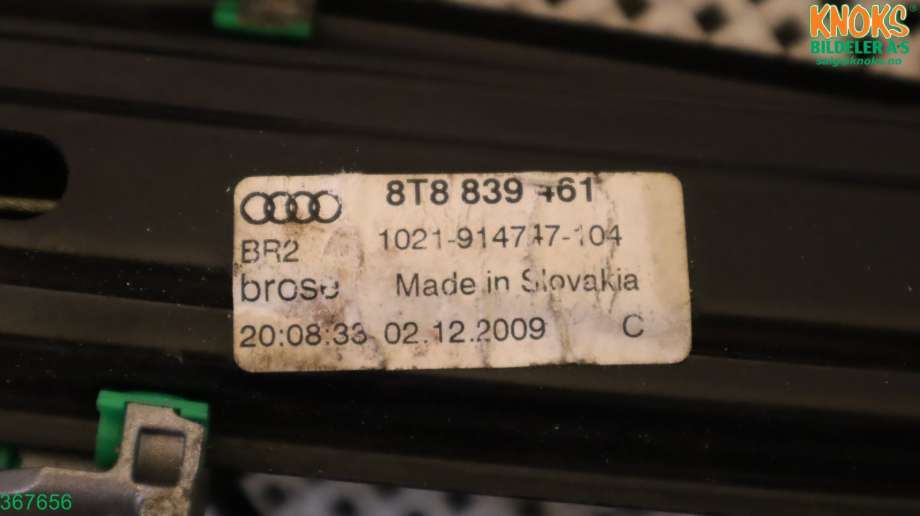 Ruteheis til Audi A5 2007-2016 (Type I)  (AUDI|8T8 839 461 C|8T8 839 461|)