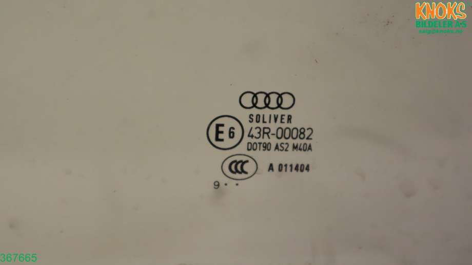 Siderute høyre bak til Audi A5 2007-2016 (Type I)  (AUDI|8T8 845 206 B|)